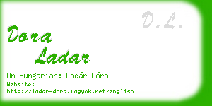 dora ladar business card