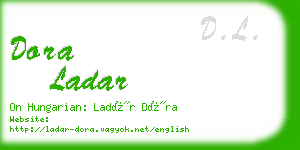 dora ladar business card